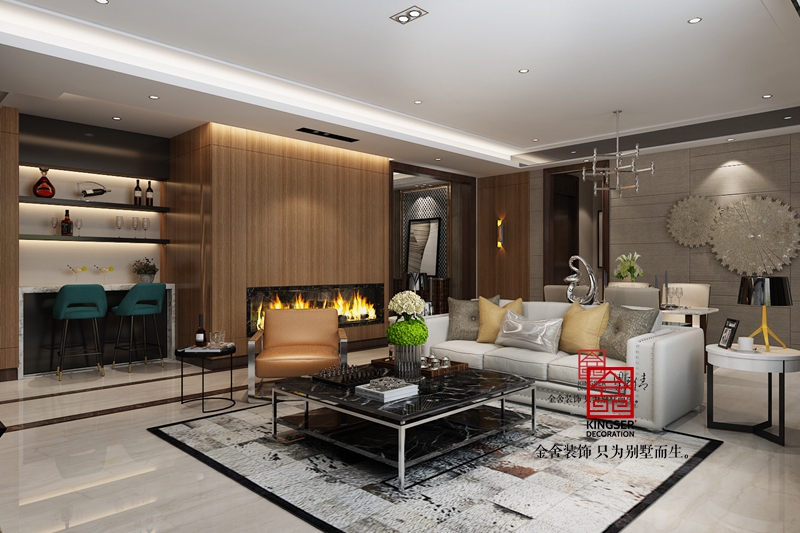 國賓壹號160平米現代簡約風格裝修效果圖