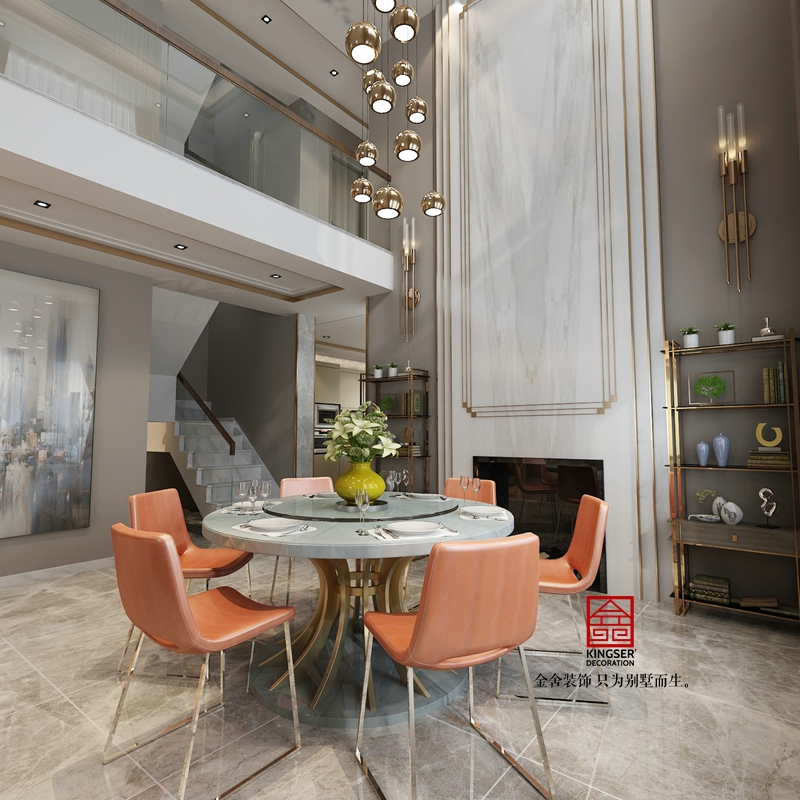 御湯墅300平米港式風格裝修效果圖