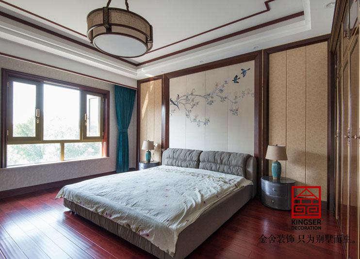 江南新城400平新中式風(fēng)格別墅裝修實景