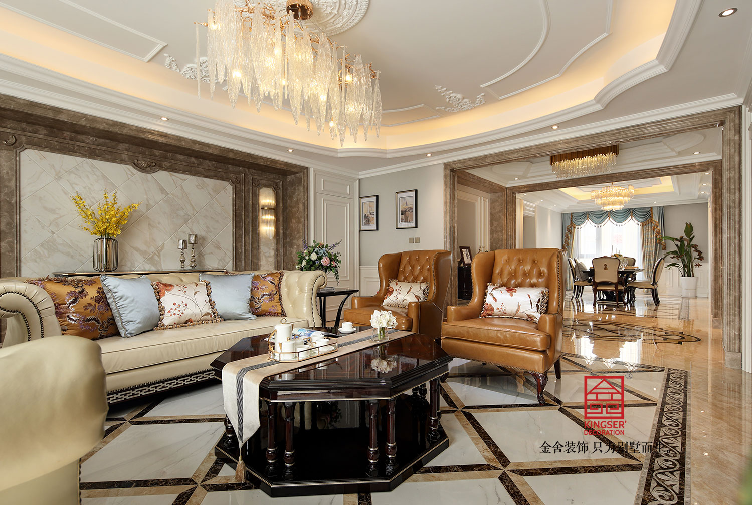 天山九峯210平米歐式風格裝修實景