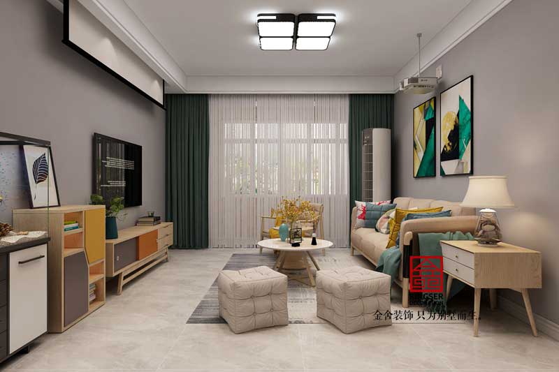 天山國(guó)賓壹號(hào)88平米現(xiàn)代簡(jiǎn)約風(fēng)格裝修效果圖