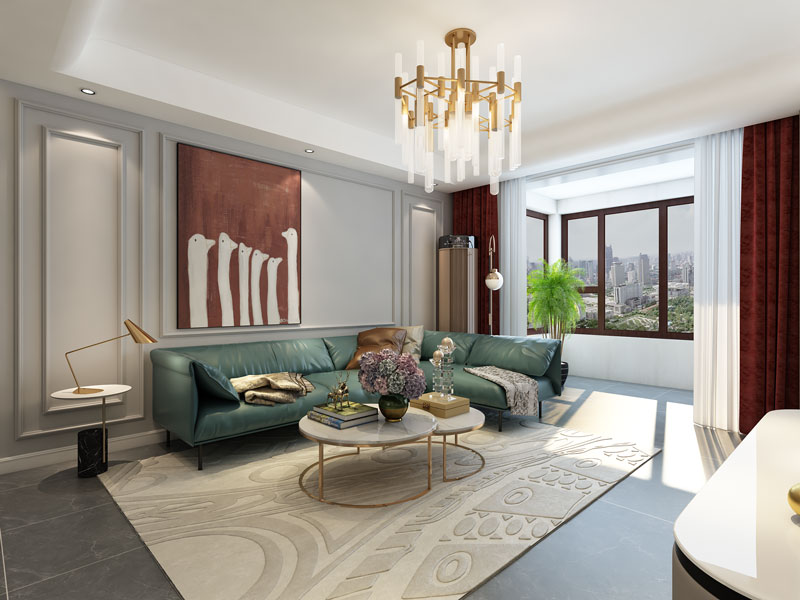 維多利亞三期135平輕奢風格效果圖