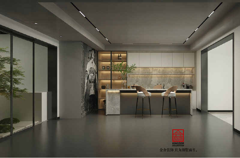 中央云著169平米現代風格效果圖-玄關