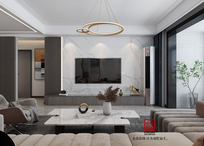 麗景藍灣114平米現代簡約風格效果圖