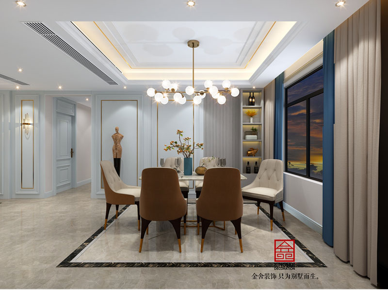 東南智匯城裝修案例170平米法式風格