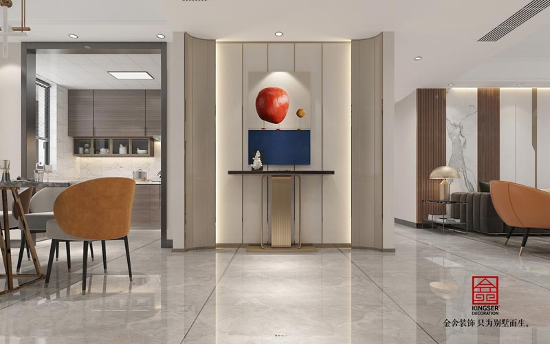 榮盛華府簡約輕奢風格裝修-玄關