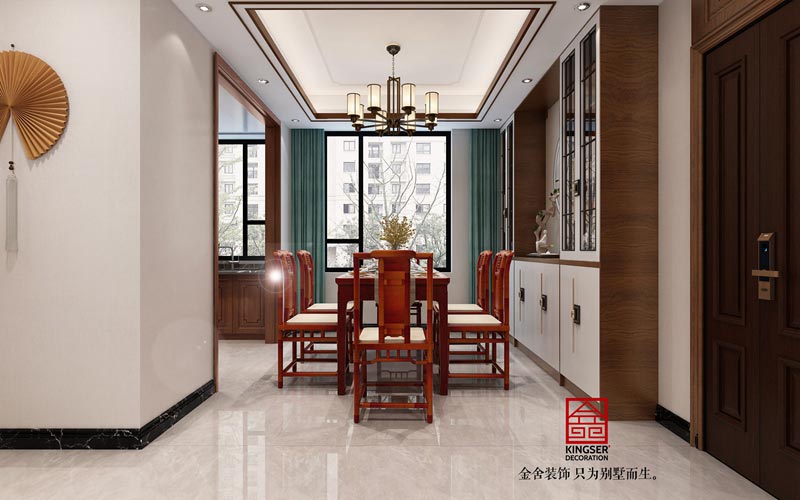 融創中心裝修125平米新中式風格效果圖