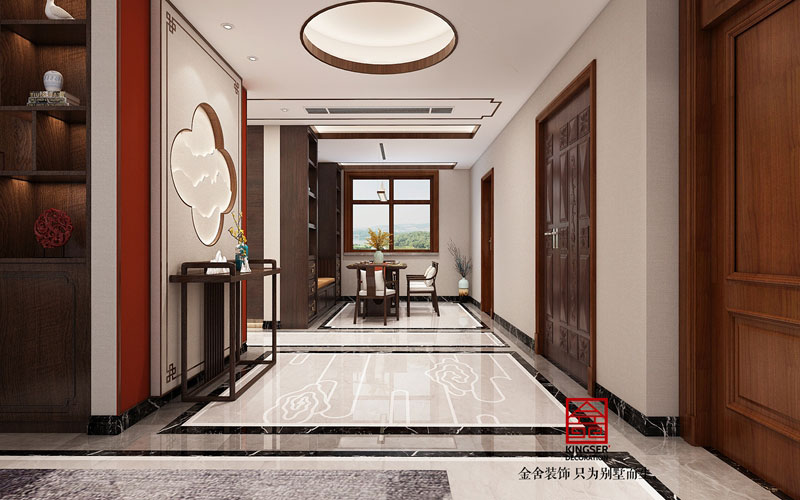 天山熙湖141平米新中式風格裝修效果圖