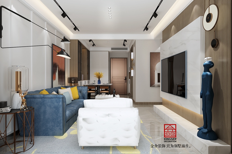 遠洋晟庭130現代風格裝修設計