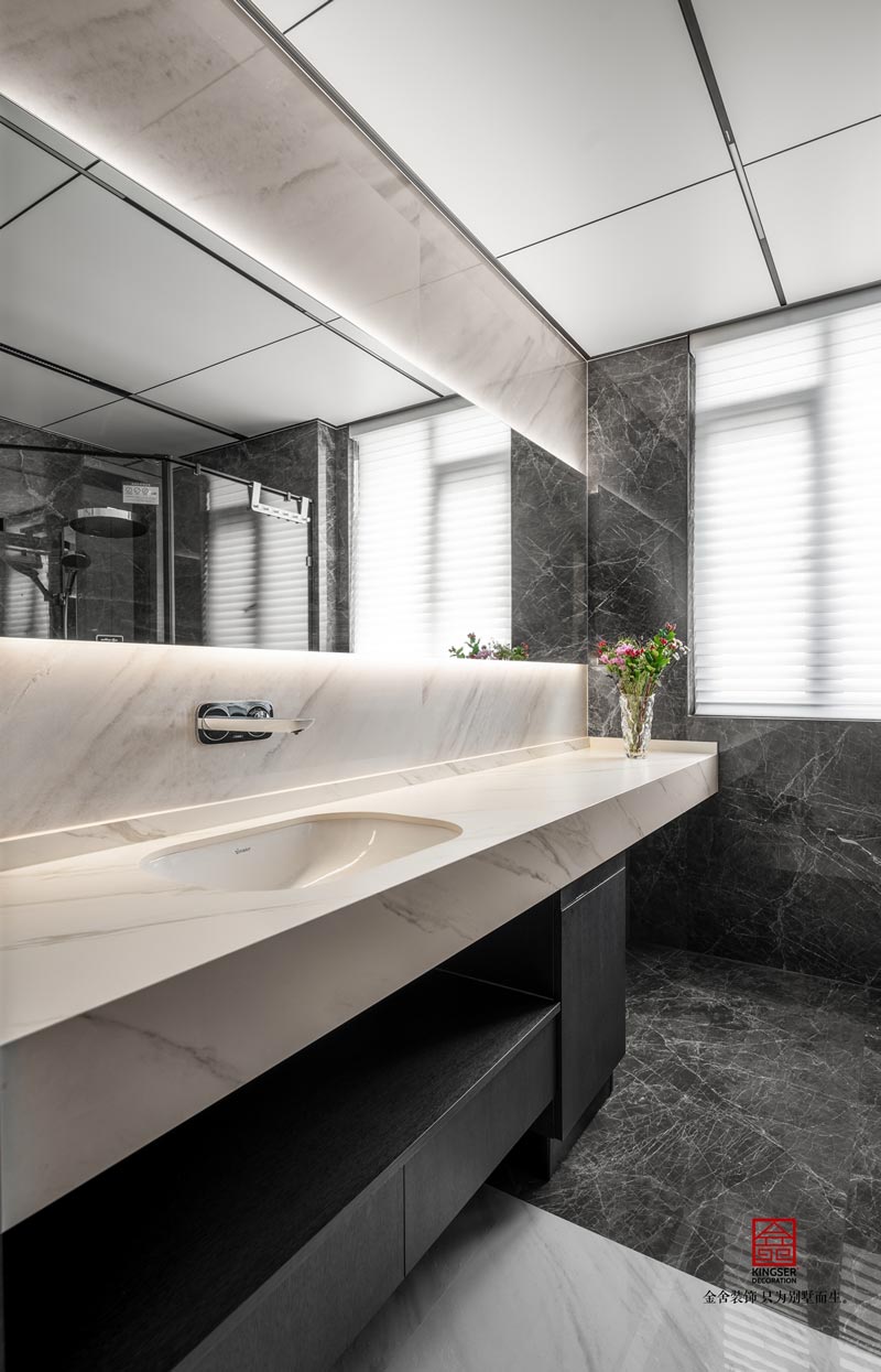 融創中心217㎡現代風格裝修實景圖