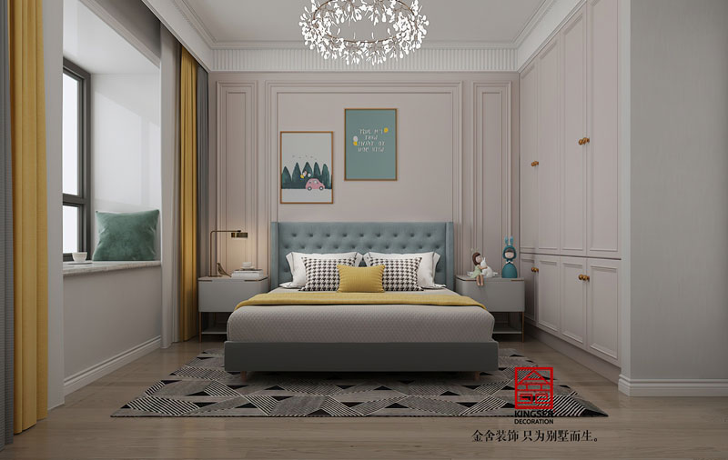 綠城誠園138平法式風格裝修設計