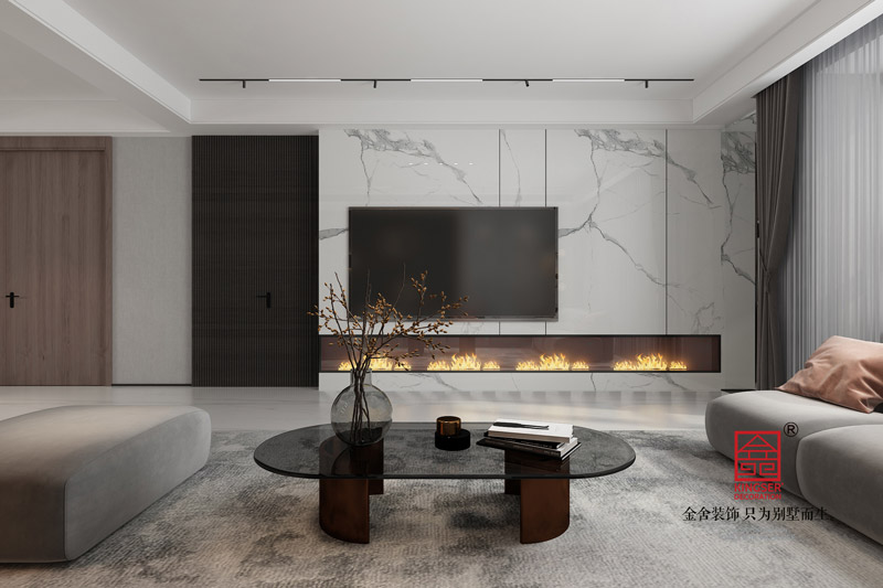 榮盛華府現代風格客廳裝飾圖片