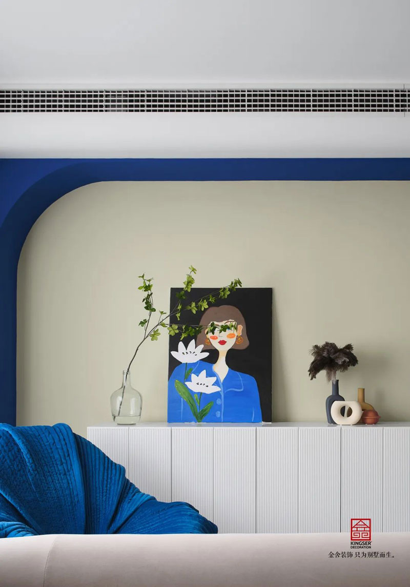 秀水名邸120㎡孟菲斯風格裝修設計