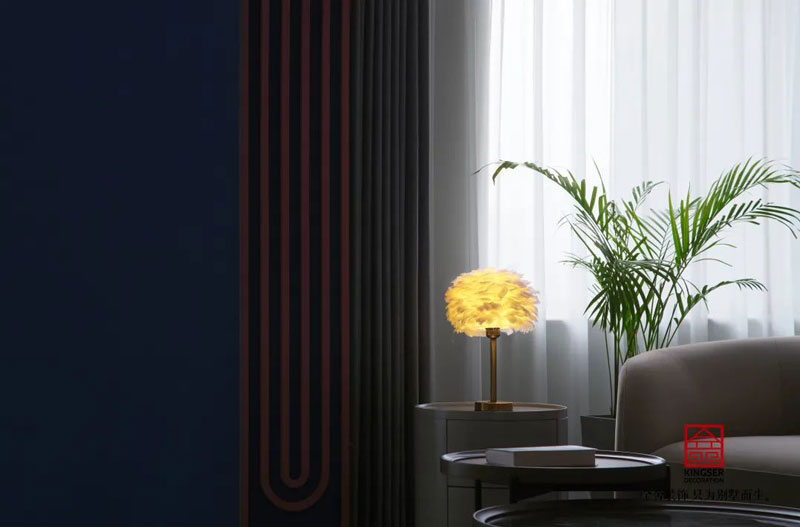 秀水名邸120㎡孟菲斯風格裝修設計