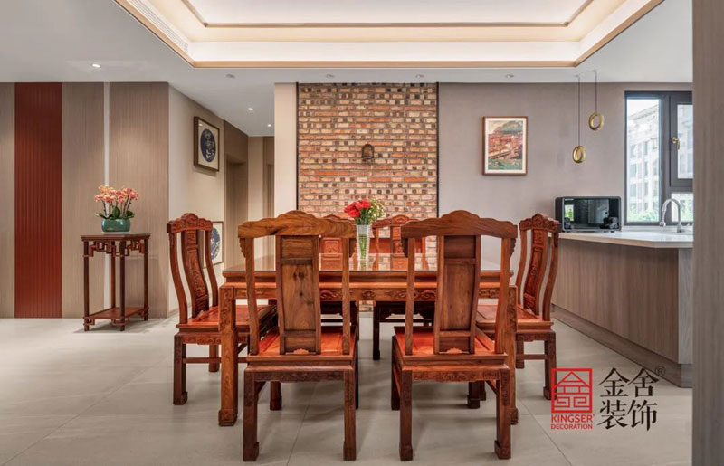 君悅府150㎡中式風格裝修實景