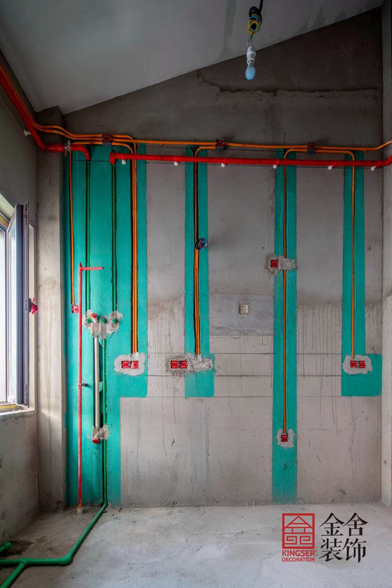 金舍裝飾德賢華府小區裝修工地實景圖