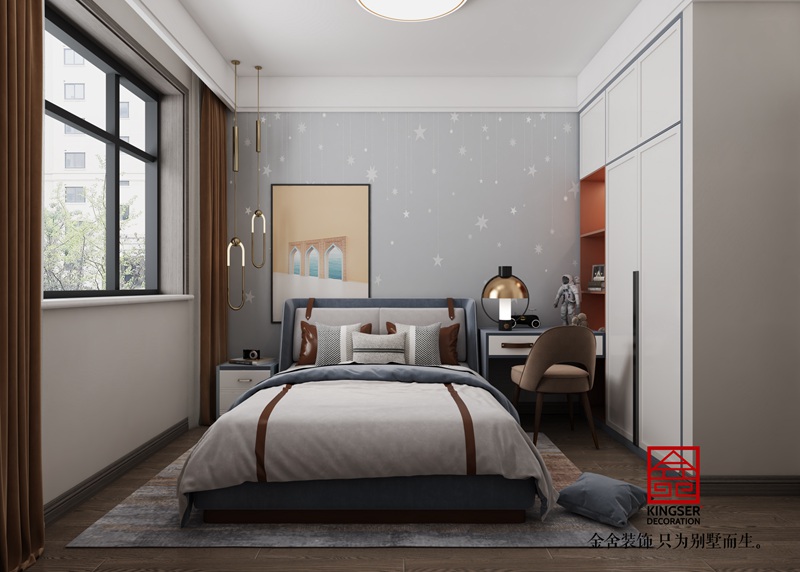 天洲視界城現代簡約裝修效果圖