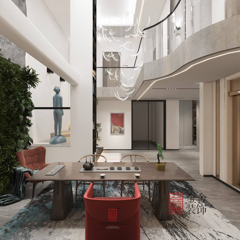 正定文化村100平現代風格裝修效果圖