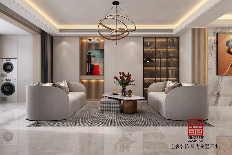 東南智匯城191平輕奢風格裝修效果圖