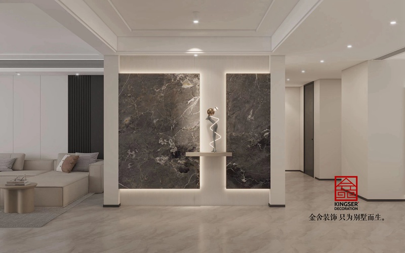 國仕山輕奢風格玄關裝修效果圖