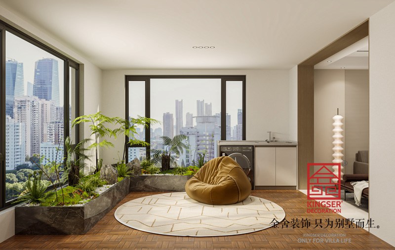 國仕山151平米現代風格裝修設計