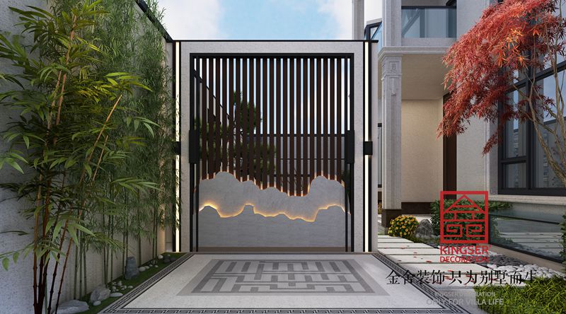 自建別墅裝修新中式風格效果圖