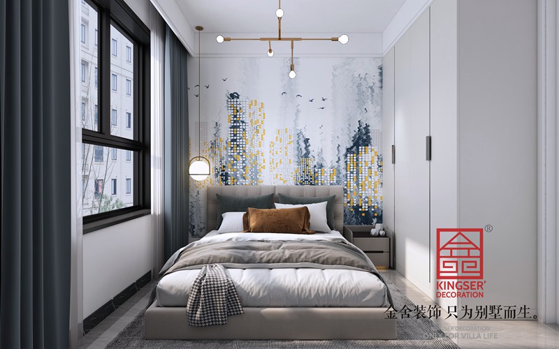 中冶德賢公館123平現代極簡風格裝修設計