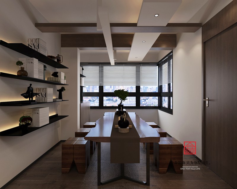 榮盛華府190㎡臺(tái)式簡約風(fēng)格裝修設(shè)計(jì)