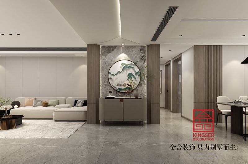 國仕山163㎡現代風格裝修設計